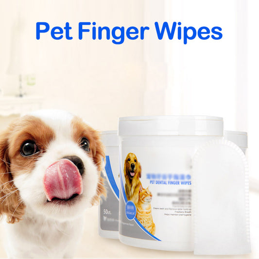 Pet Finger Wipes on the Go
